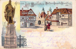 Berlin - Mehrbild Litho Gewerbeausstellung 1896 Gel.1896 AKS - Neukoelln