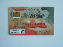 TELECARTE FRANCE F23 WAGNER 50U SC4 - 1988