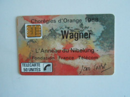 TELECARTE FRANCE F23A WAGNER 50U SC3 - 1988