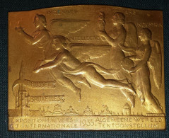 BELGIQUE BONNETAIN Médaille Exposition Universelle Bruxelles 1935 J. Fonson - Unternehmen