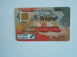 TELECARTE FRANCE F24A WAGNER 120U SC3 - 1988