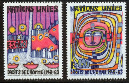 NU (Geneve) 1983 Yvert 117 / 118 ** TB Bord De Feuille - Neufs