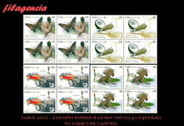 CUBA. BLOQUES DE CUATRO. 2012-26 EMISIÓN AMÉRICA UPAEP. MITOS & LEYENDAS - Neufs