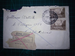 ARGENTINE; Enveloppe Avec Une Variété De Timbres-poste Distribués à Capital Federal. Années 1950. - Oblitérés