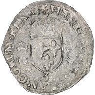 France, Henri II, Douzain Aux Croissants, 1550, Grenoble, Billon, TTB - 1547-1559 Henry II