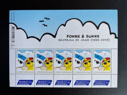 NETHERLANDS 2018 CARTOON SHEET OF 5 STAMPS MNH 23-04-2018 NEDERLAND FOKKE & SUKKE NVPH 3644 - Covers & Documents