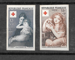 FRANCE YT 1006 Et 1007 NEUF** TB NON DENTELES - 1951-1960