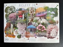 NETHERLANDS 2018 MUSHROOMS SHEET OF 10 STAMPS MNH 17-09-2018 NEDERLAND PADDESTOELEN NVPH 3684/3693 - Briefe U. Dokumente