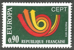 347 France Yv 1753 Cor Postal Horn MNH ** Neuf SC (1753-1b) - 1973