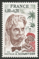 348 France Yv 1824 Docteur Schweitzer Prix Nobel Prize Paix Peace 1952 MNH ** Neuf SC (1824-1b) - Albert Schweitzer