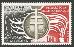 348 France Yv 1821 Libération Médaille Résistance Medal MNH ** Neuf SC (1821-1b) - Monete