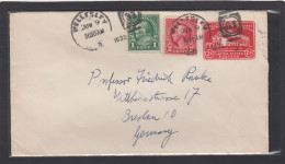 ENTIER POSTAL AVEC AFFRANCHISSEMENT COMPLEMENTAIRE  DE WILLESLEY POUR BRESLAU,ALLEMAGNE (WROCLAW,POLOGNE),1932. - 1921-40
