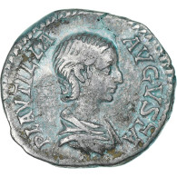 Plautille, Denier, 202-205, Rome, Argent, TTB, RIC:367 - Les Sévères (193 à 235)