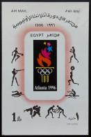 Egypt  1996 MNH  Minisheet  AIRMAIL  Egypt At The Atlanta Olympics - Unused Stamps