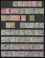 Great Britain - Jamaica - Giamaica COLLECTION FROM 1860 (REGINA)  TO 1900 INCLUDES REVENUE. OFFICIALS TOTAL 64 STAMPS - Jamaïque (...-1961)