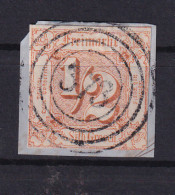 Ziffer ½ Sgr. Auf Briefstück Mit Nummernstempel 373 (= Großrudestedt) - Autres & Non Classés