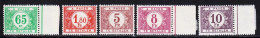 Belgique Taxe 1946 Yvert 56 - 58 - 62 - 64 - 65 ** TB - Timbres