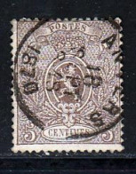 Belgique 1866 Yvert 25 (o) B Oblitere(s) - 1866-1867 Piccolo Leone