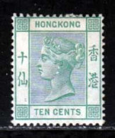 Hong Kong 1882 Yvert 40 * B Charniere(s) - Unused Stamps