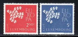 Luxembourg 1961 Yvert 601 / 602 ** TB - Neufs