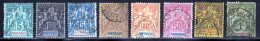 Martinique 1892 Yvert 34 / 36 - 39 / 43 (o) B Oblitere(s) - Used Stamps