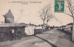 F20-33) GUJAN MESTRAS (GIRONDE) ROUTE DEPARTEMENTALE - VIEUX MOULIN - ANIMEE - HABITANTS   - Gujan-Mestras