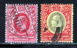 Afrique Orientale 1912 Yvert 135 - 139 (o) B Oblitere(s) - East Africa & Uganda Protectorates