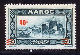 Maroc 1939 Yvert 162a ** TB - Surcharge Deplacee Bord De Feuille - Neufs