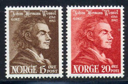 Norvege 1942 Yvert 242 / 243 ** TB - Nuovi