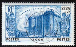 Togo 1939 Yvert 181 (o) B Oblitere(s) Revolution - Gebraucht