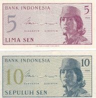 INDONESIE LOT DE 2 BILLETS - Indonesia