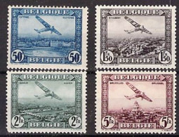Belgique - Timbre - Poste Aérienne - 1930 - COB PA1/*4* - Cote COB 2022 7,5 - Neufs