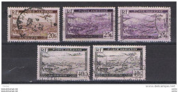 ALGERIA:  1946/47  P.A.  AEREO  IN  VOLO  -  5  VALORI  US. -  YV/TELL. 4//6 - Airmail