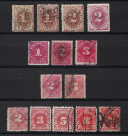 ETATS UNIS Ca.1879-1930: Lot D'obl. "Taxe" - Postage Due