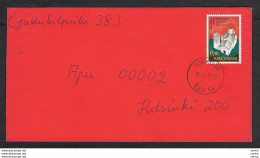 FINLAND: 1977  COVERT WITH 90 P. POLYCHROME (776) - TO INTERIOR - Storia Postale