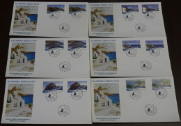 Greece 2010 Greek Islands Imperforate+Perf Unofficial FDC - FDC