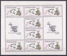 Tschechoslowakei Kleinbogen Von 1987 **/MNH (DKM1-18/1) - Neufs