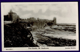 Ref 1641 - Early Real Photo Postcard - The Castle St. Andrews - Fife Scotland - Fife