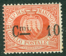 Saint Marin  Sassone   10  *  B/TB    - Unused Stamps
