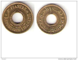 Lebanon  1 Piastres 1955   Km19    Bu !!!!!!!!!! - Liban