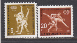 Bulgaria 1963 - World Championships In Freestyle Wrestling, Mi-Nr. 1383/84, MNH** - Ungebraucht