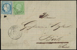 Let LETTRES ET OBLITERATIONS D'ALGERIE - N°20 Et 60A Variété Obl. GC 5070 S. LAC, Càd St DENIS-DU-SIG 8/11/72, Arr. BASE - 1849-1876: Période Classique