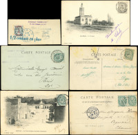 Let ALGERIE Lot De 21 Documents Divers Affr. Au Type Blanc, Oblitérations Différentes, TB - Autres & Non Classés