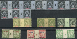 INDE Lot De 14 Paires Mill. (6 Différents), ** Et *, TB - Autres & Non Classés