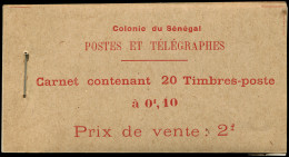 SENEGAL Carnet C57 : 20 T. N°57, TB, N° Maury - Sonstige & Ohne Zuordnung