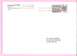 Mon Timbre En Ligne Sur Enveloppe. Lettre Prioritaire Maxi 50 G. Les Marais Salants. TB. - 2010-... Illustrated Franking Labels