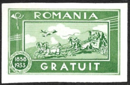 ROUMANIE  1934 -  Franchise  2 - Gratuit - Non Dentelé  NEUF** - Franquicia