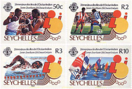 728985 HINGED SEYCHELLES 1985 2 JUEGOS DEPORTIVOS DEL OCEANO INDICO. - Seychelles (1976-...)