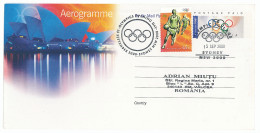 CV 29 - 1086 SYDNEY Olimpic Games, Bascketball - Aerogramme Cover - Used - 2000 - Lettres & Documents