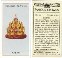 CR 7 - 24b Famous Crown, KASAN, Crown Of The KASAN - Godfrey Phillips -1938 - Phillips / BDV